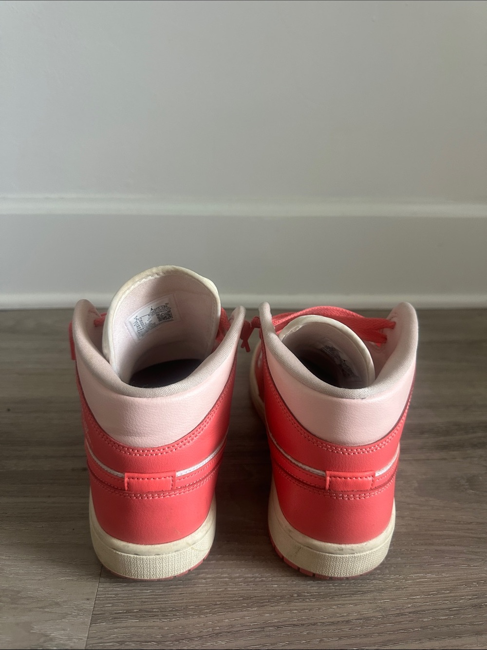 Nike Women's Air Jordan 1 Mid Strawberries and Cream Sneakers - Picture 7 of 12